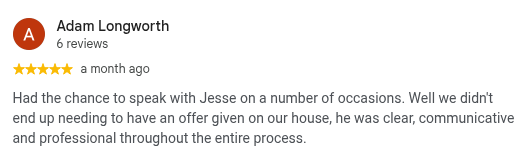 Google review from Adam Longworth, 5 stars, a month ago