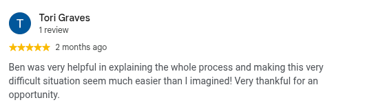 Google review from Tori Graves, 5 stars, 2 months ago